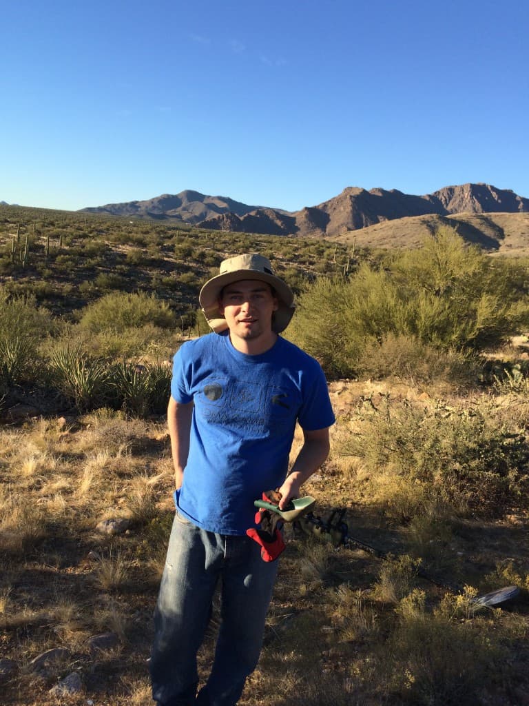 Detectorist in the Sonoran Desert