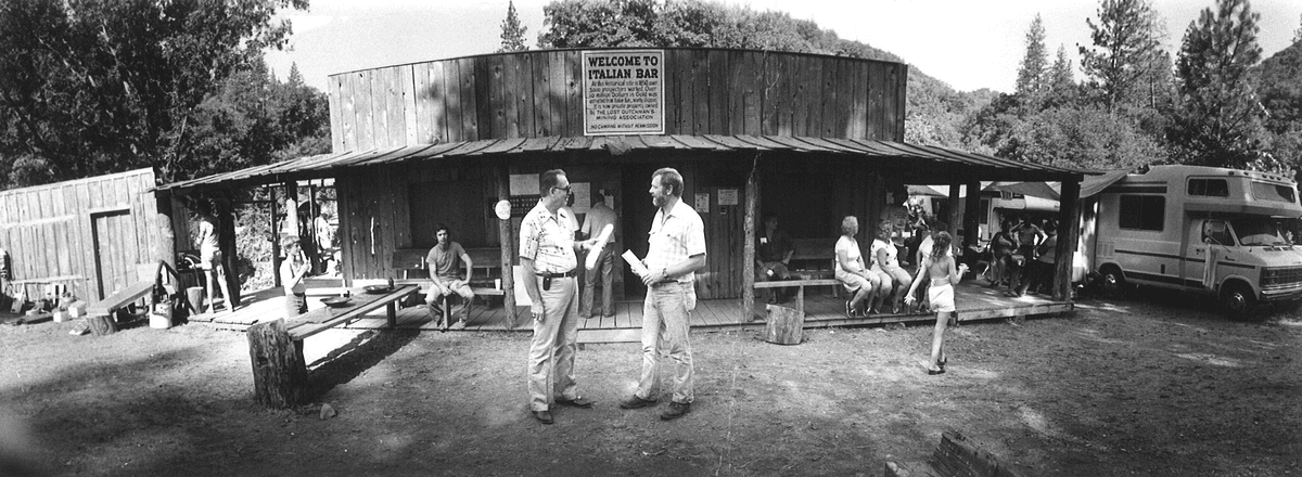 George Massie at the original Italian Bar LDMA camp